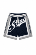 Striped Mesh Shorts