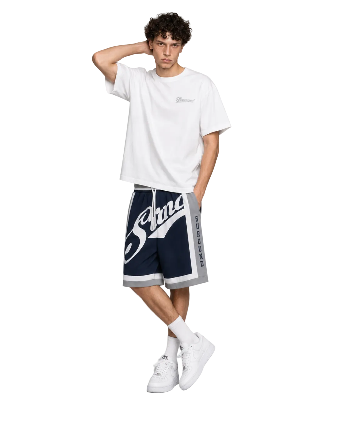 srrnd big logo tee (Біла)