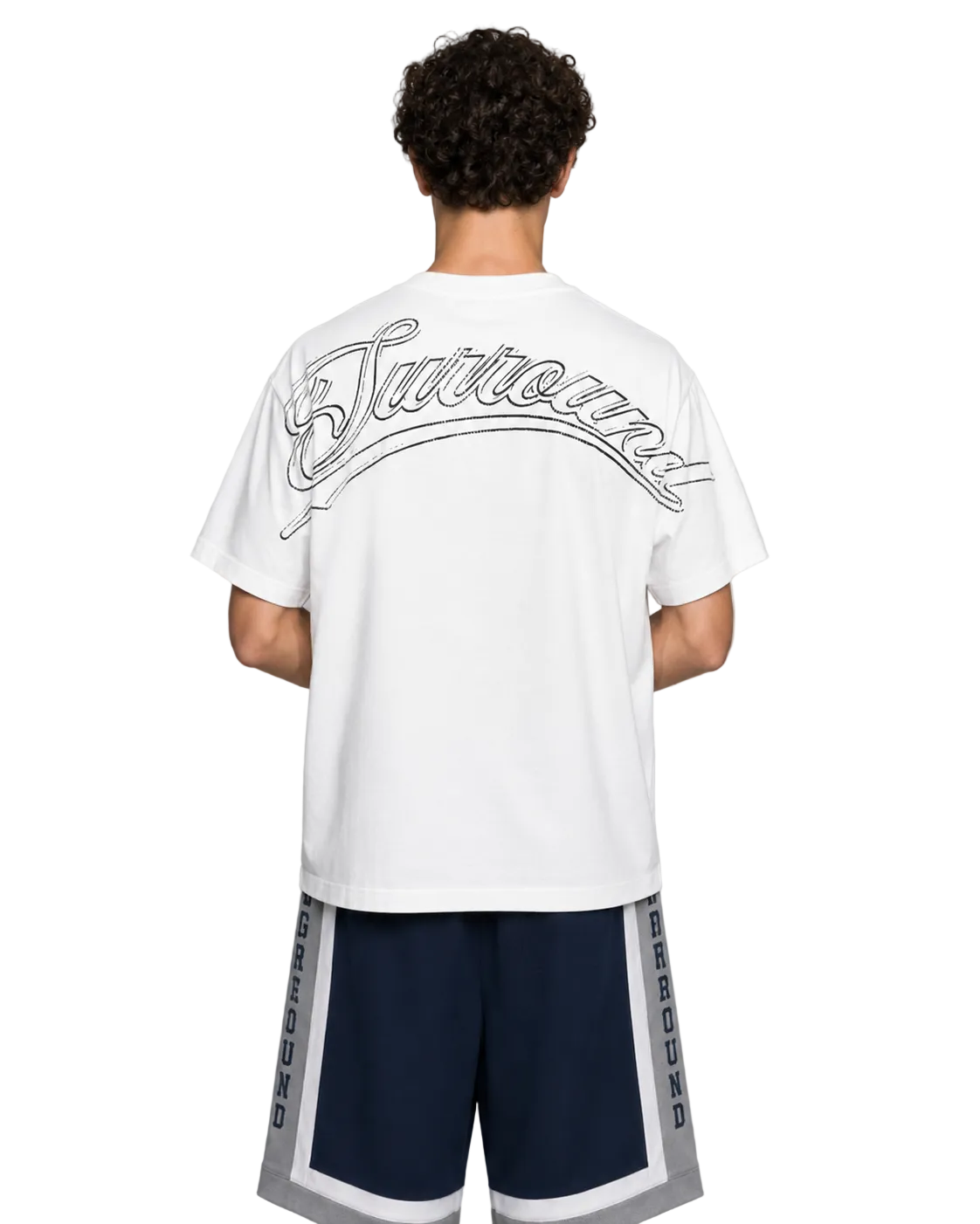 srrnd big logo tee (White)