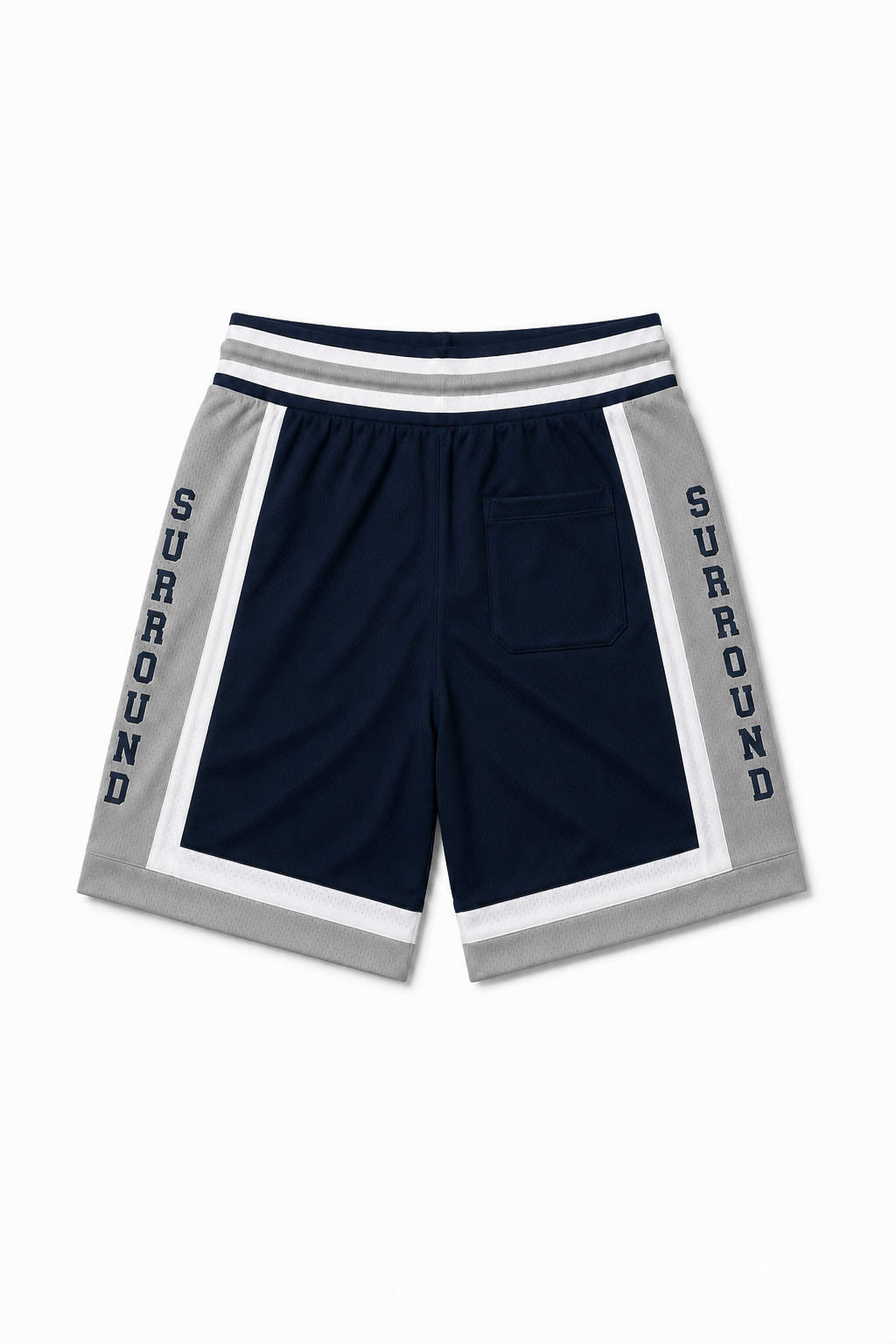 Striped Mesh Shorts