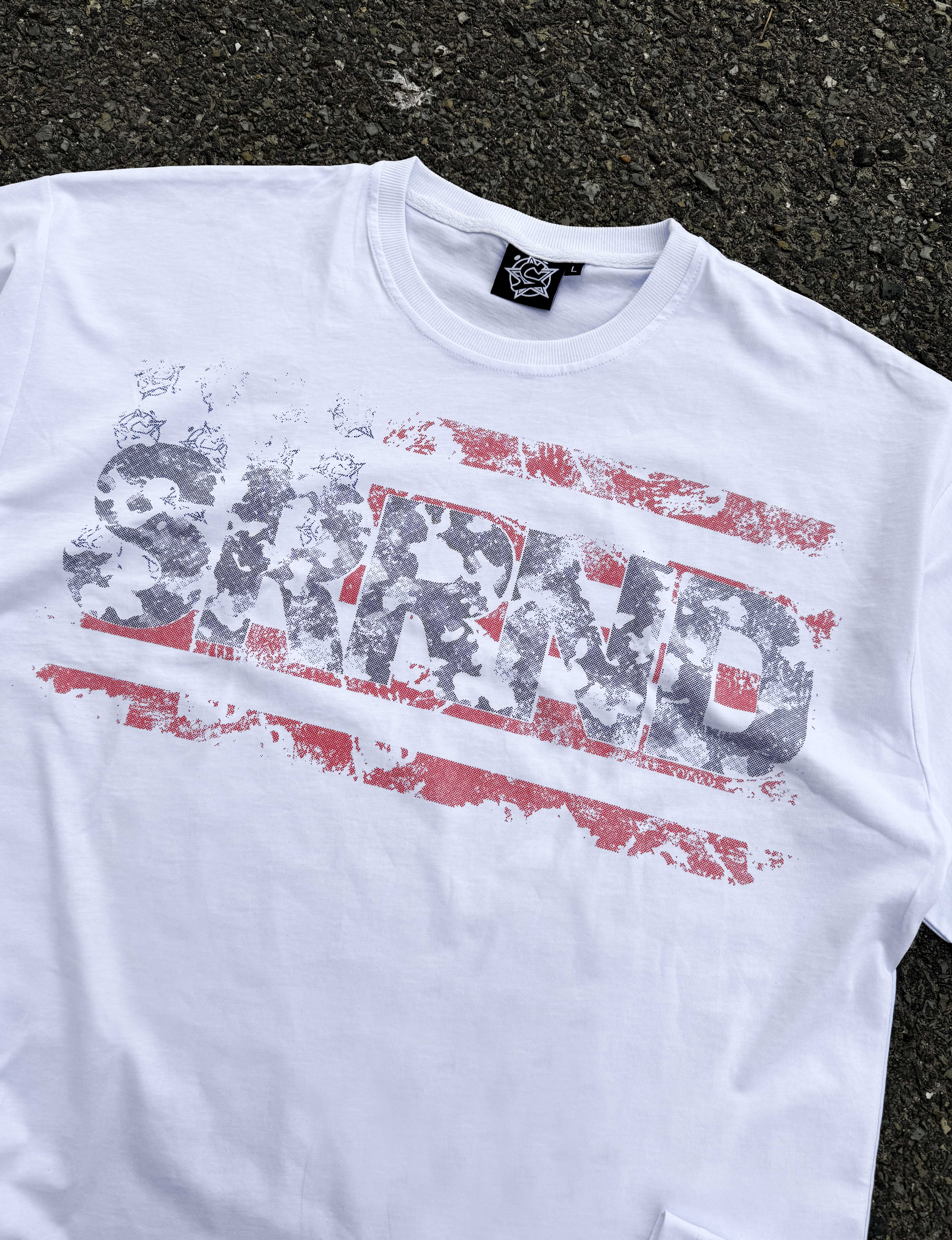 “S states” white tee