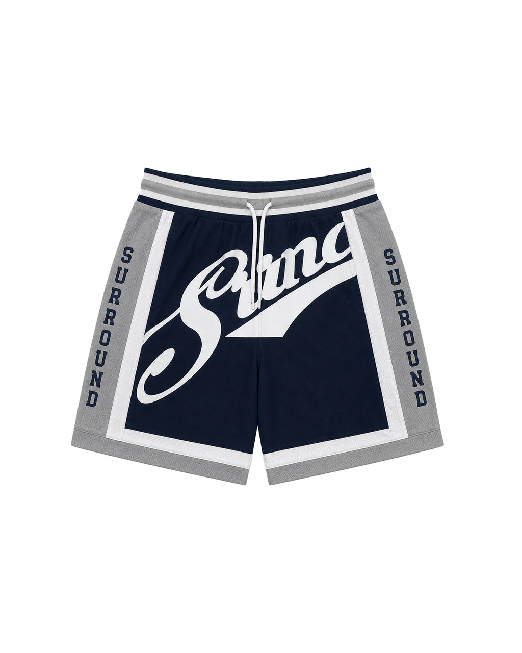 Striped Mesh Shorts