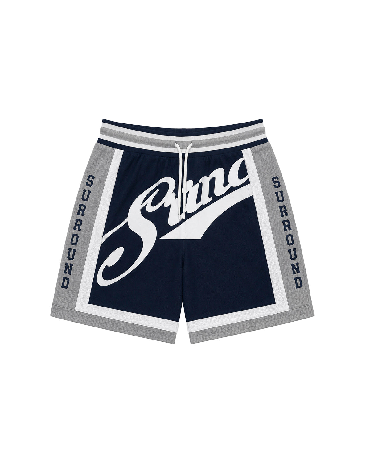 Striped Mesh Shorts