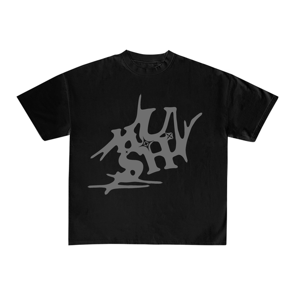 "HUSH" black T-shirt